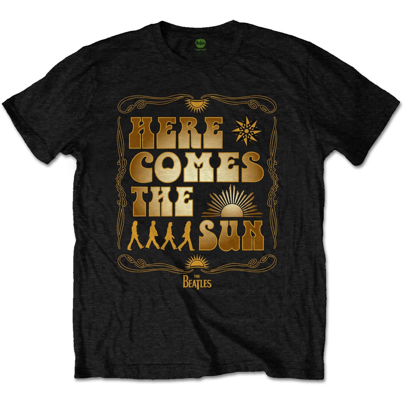 Here Comes The Sun Tshirt Damen Schwarz L von The Beatles