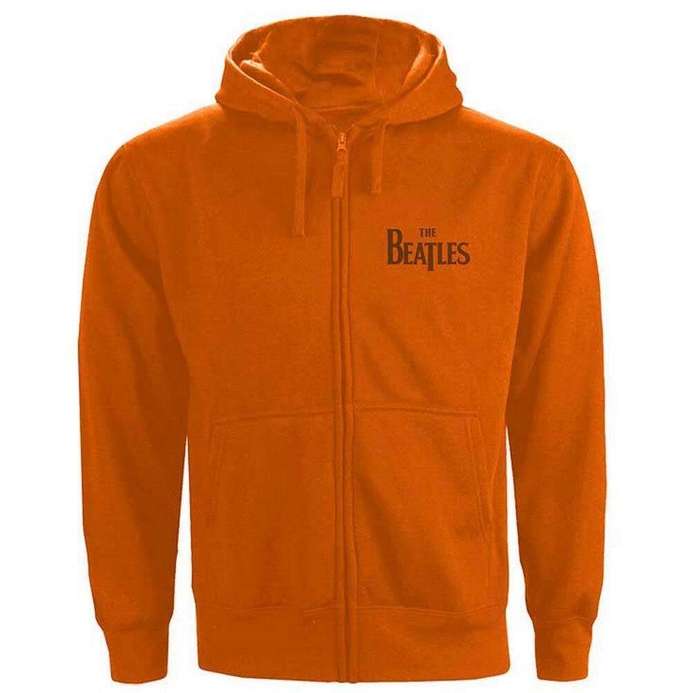 Hoodie Mit Durchgehendem Reißverschluss Damen Orange 3XL von The Beatles