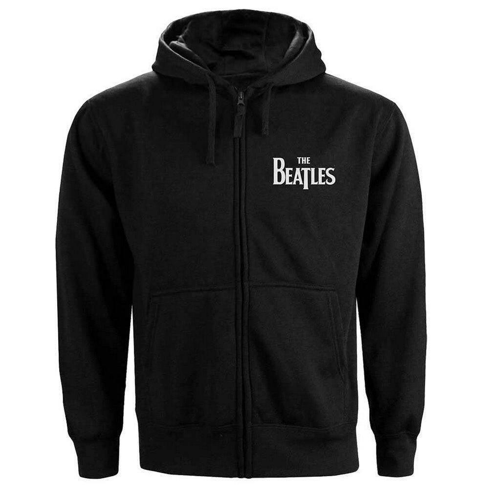 Hoodie Mit Durchgehendem Reißverschluss Damen Schwarz L von The Beatles