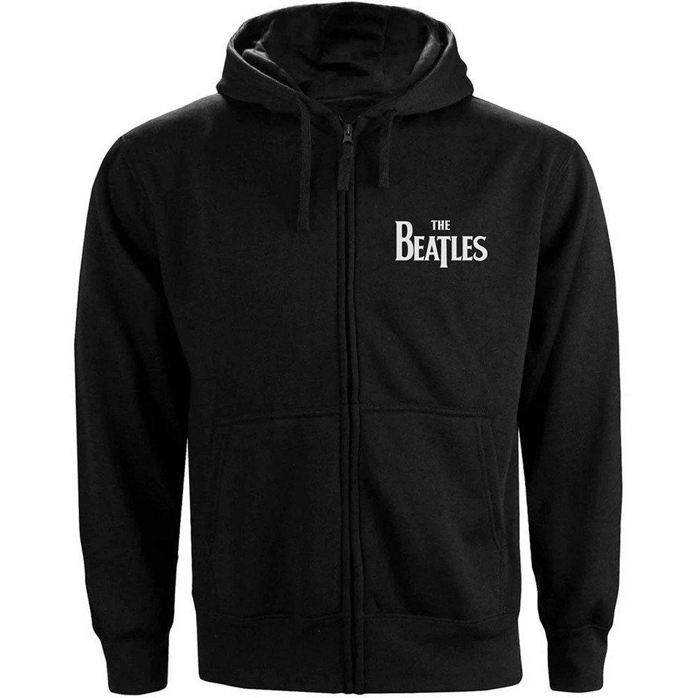 Hoodie Mit Durchgehendem Reißverschluss Damen Schwarz M von The Beatles