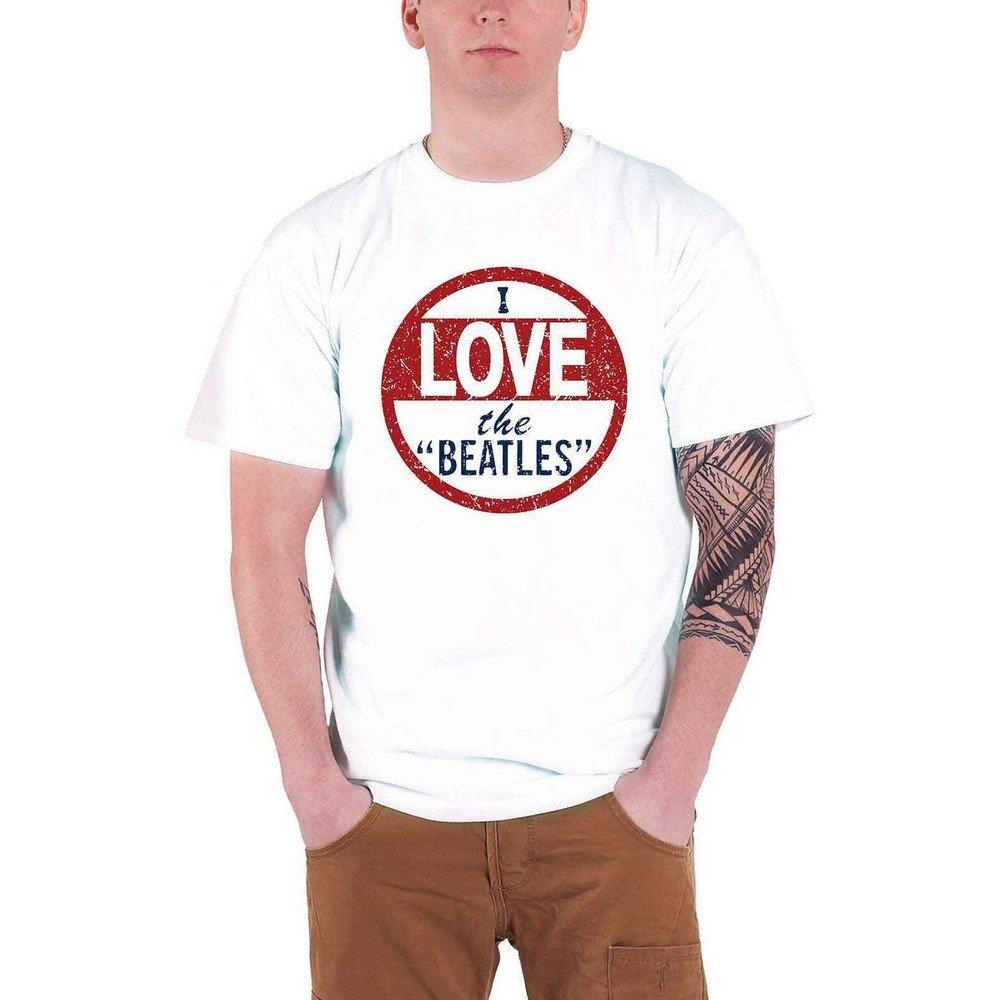 I Love Tshirt Damen Weiss L von The Beatles