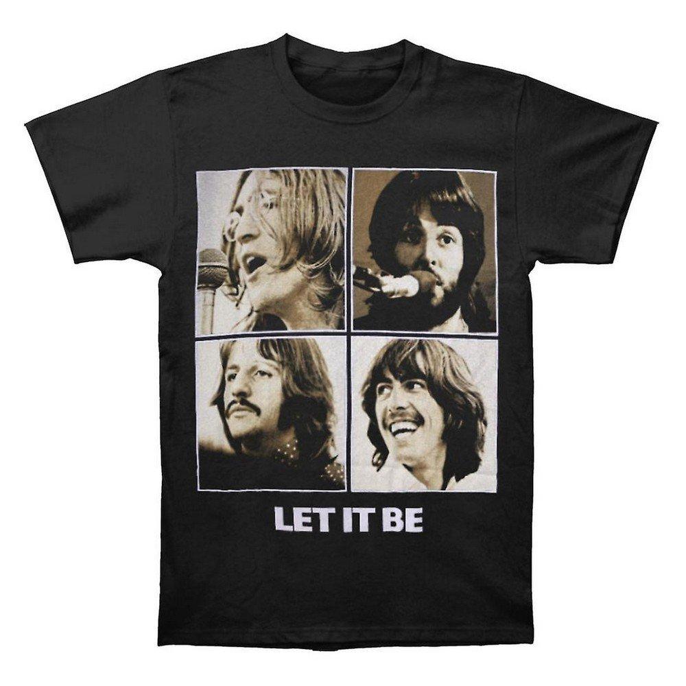 Let It Be Sepia Tshirt Damen Schwarz S von The Beatles