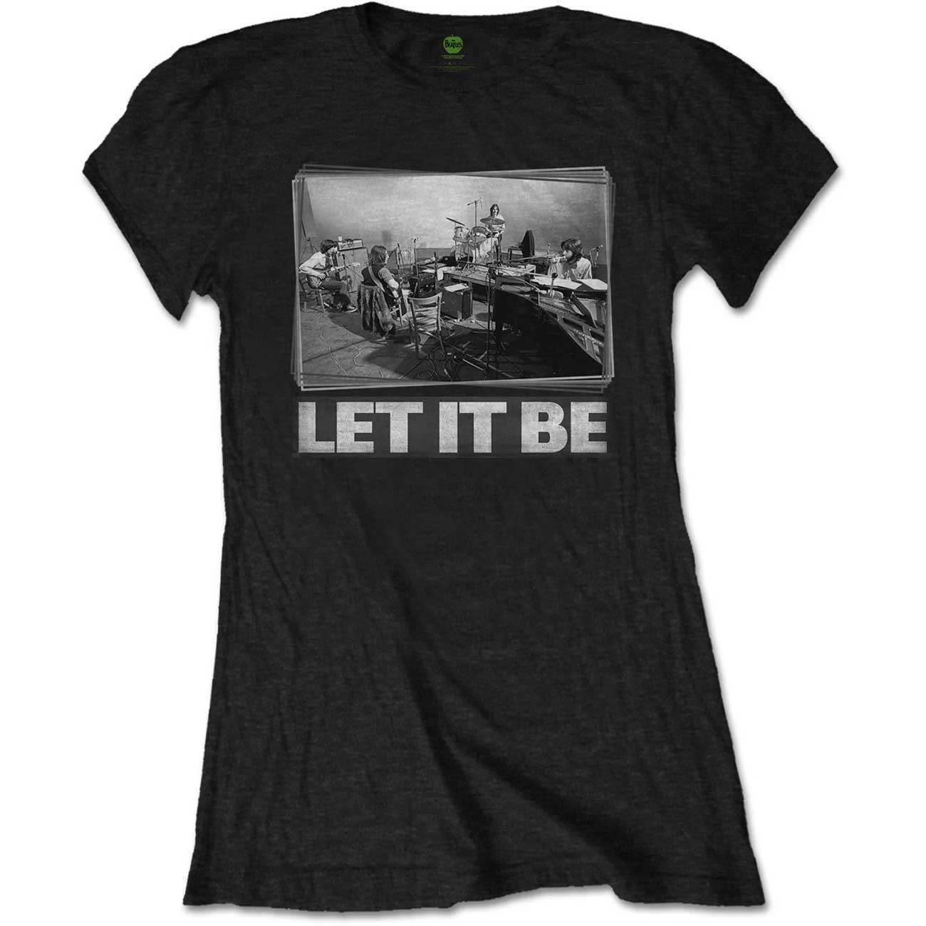 Let It Be Studio Tshirt Damen Schwarz L von The Beatles