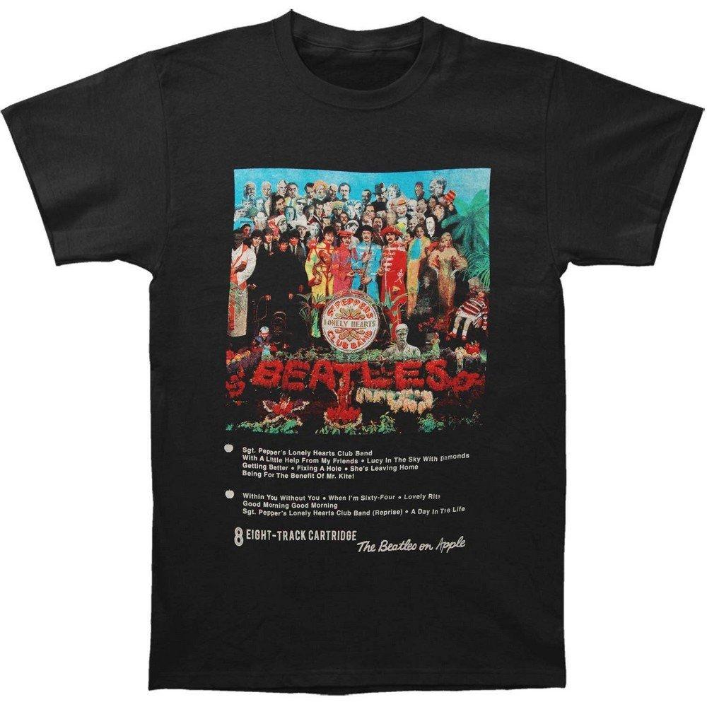 Sgt Pepper 8 Track Tshirt Damen Schwarz S von The Beatles