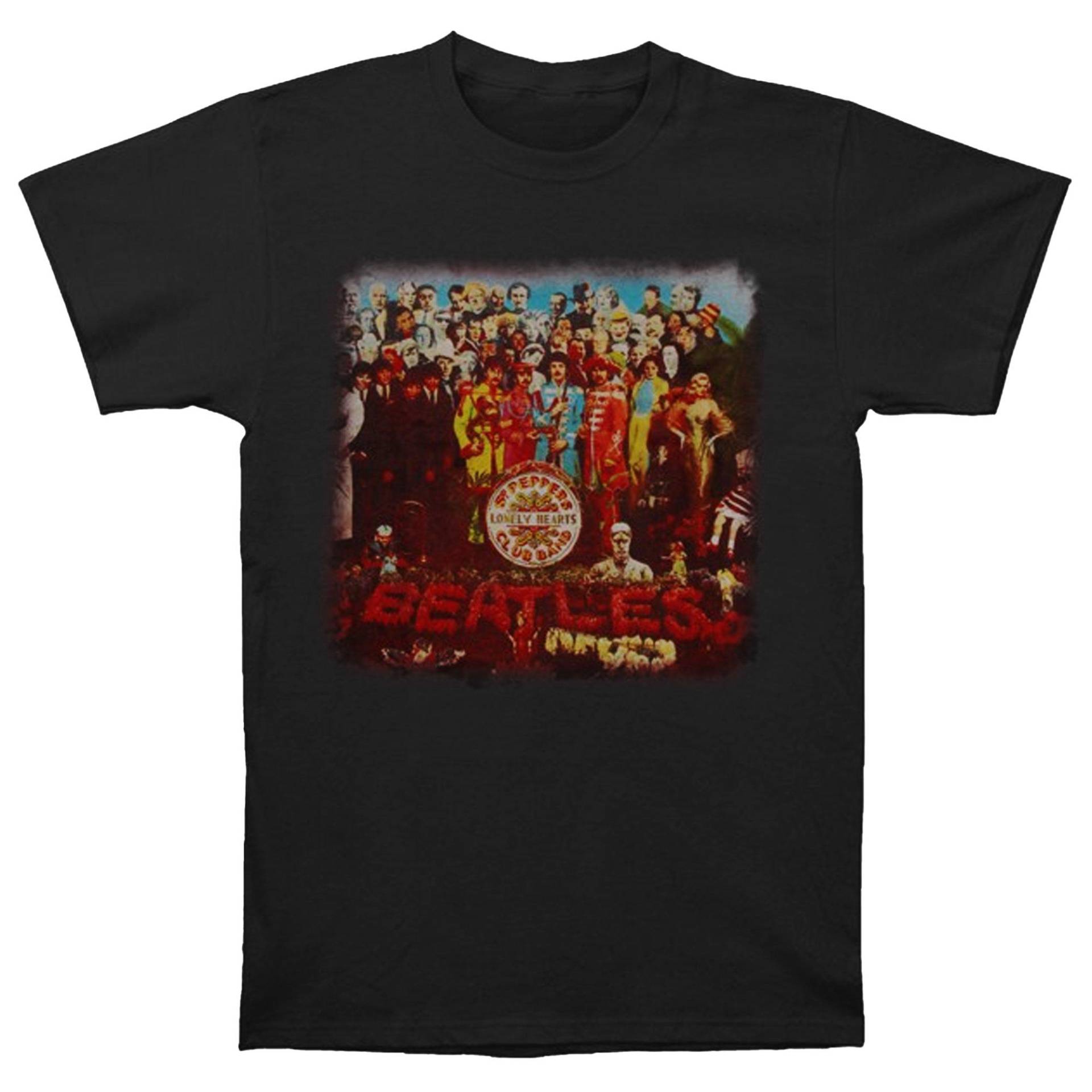 Sgt Pepper Tshirt Damen Schwarz S von The Beatles