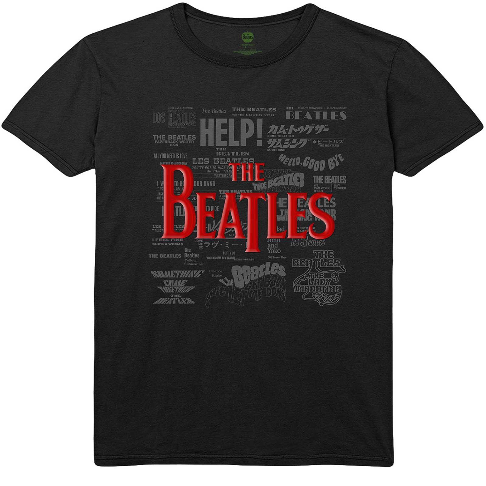 Tshirt Logo Damen Schwarz XL von The Beatles