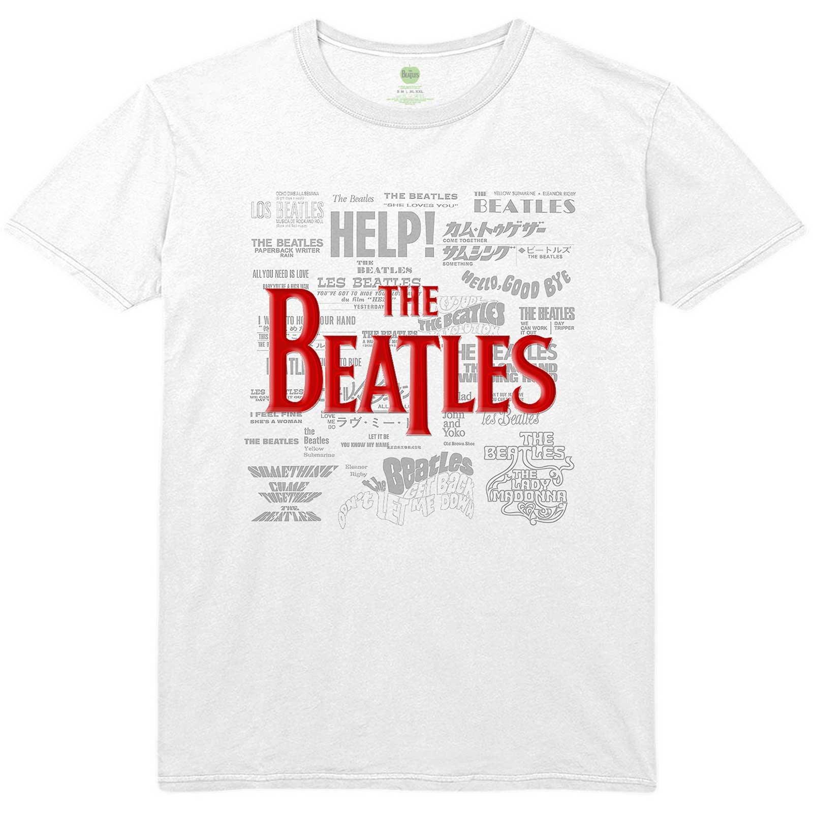 Tshirt Logo Damen Weiss L von The Beatles