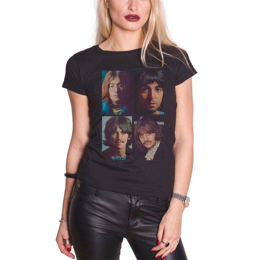 White Tshirt Damen Schwarz L von The Beatles