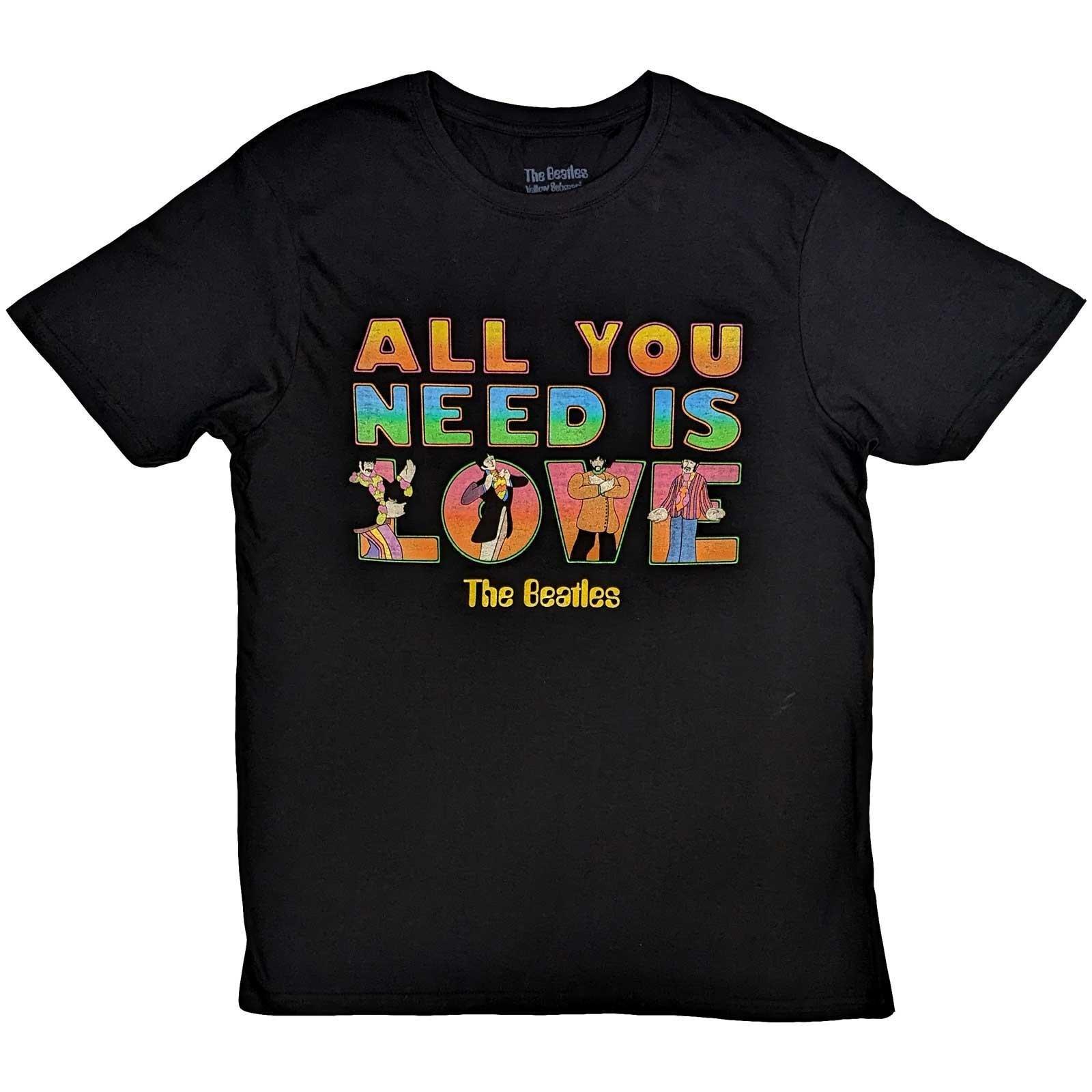 Yellow Submarine All You Need Is Love Tshirt Herren Schwarz L von The Beatles