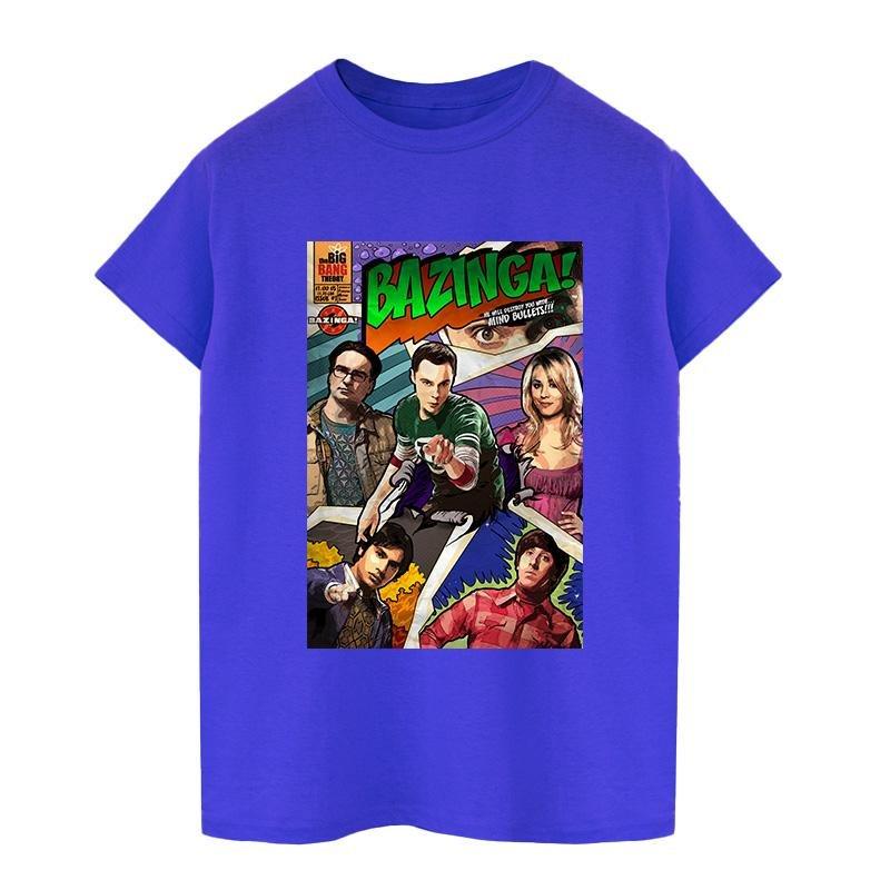 Bazinga Cover Tshirt Herren Königsblau 5XL von The Big Bang Theory