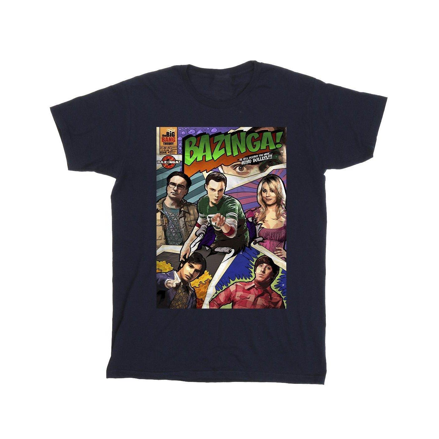 Bazinga Cover Tshirt Herren Marine XXL von The Big Bang Theory