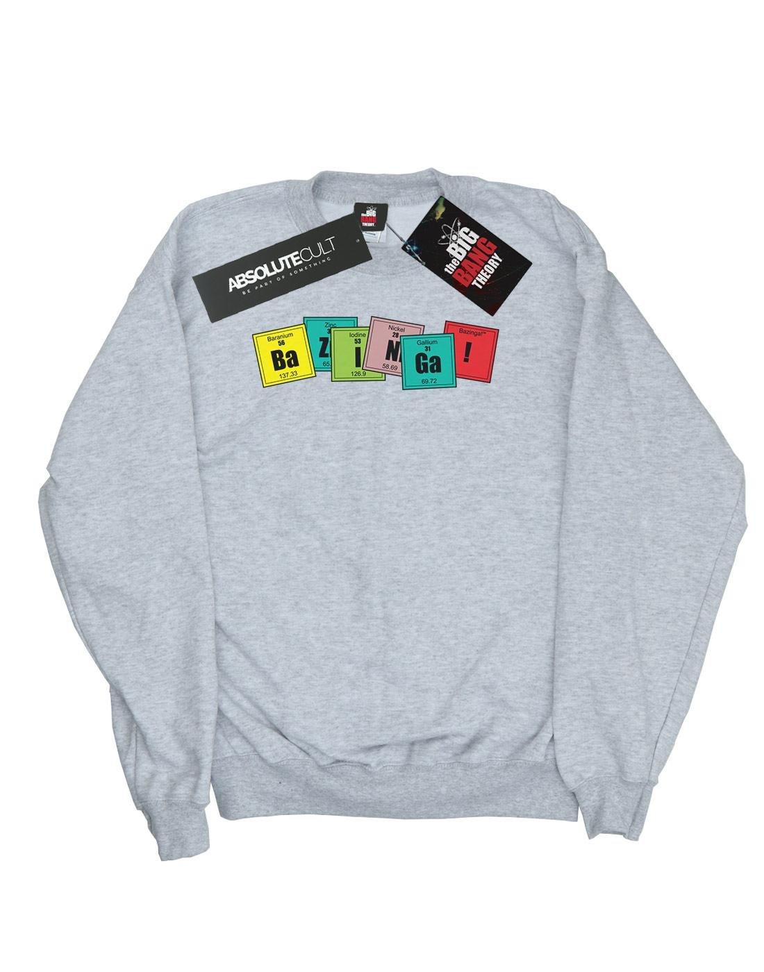 Bazinga Elements Sweatshirt Herren Grau 4XL von The Big Bang Theory