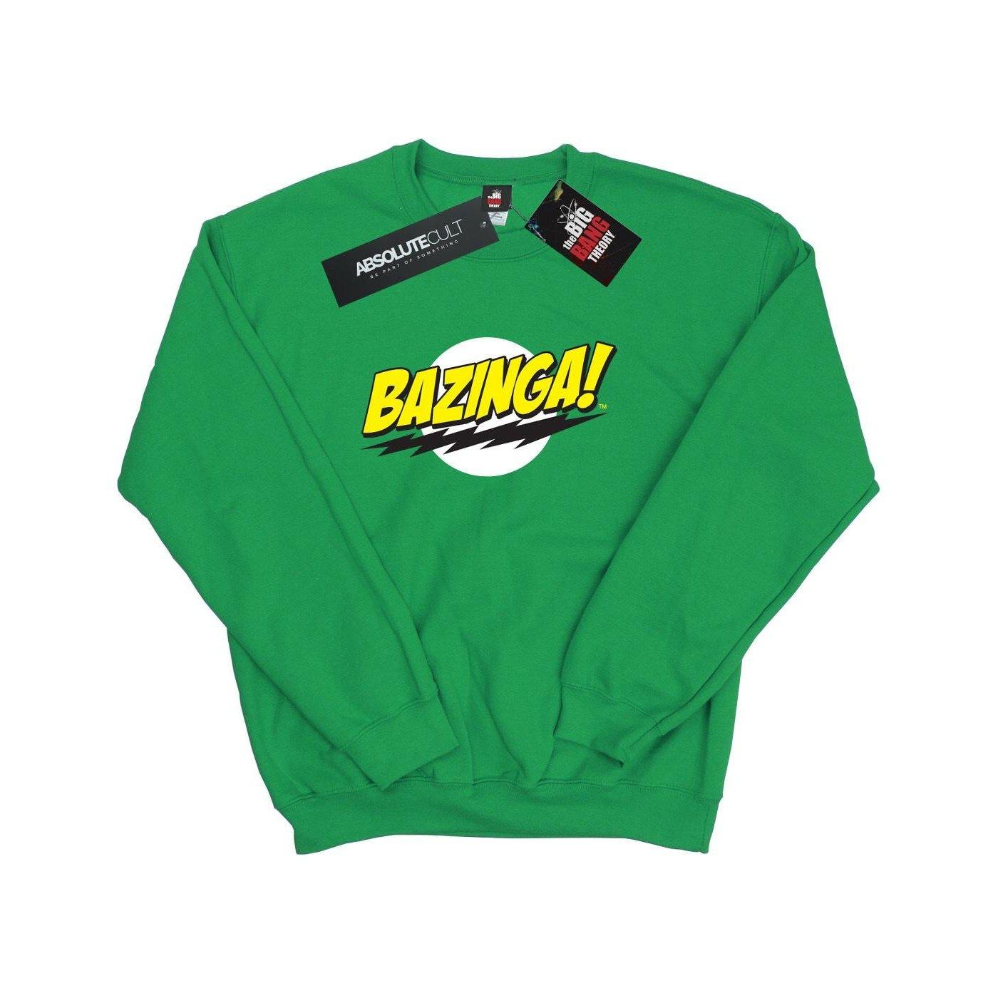 Bazinga Sweatshirt Herren Grün XL von The Big Bang Theory