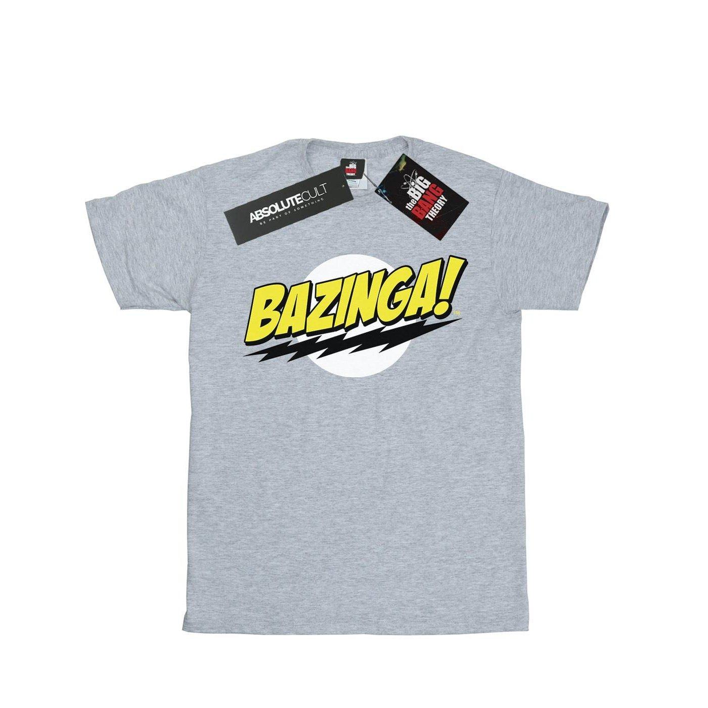 Bazinga Tshirt Damen Grau 3XL von The Big Bang Theory