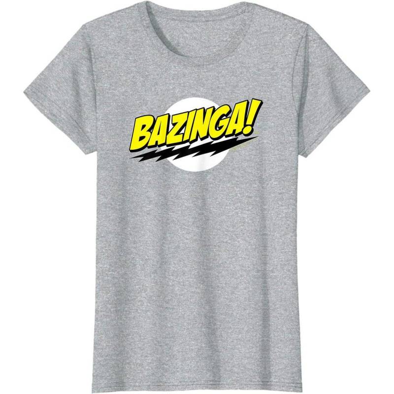 Bazinga Tshirt Damen Grau XXL von The Big Bang Theory