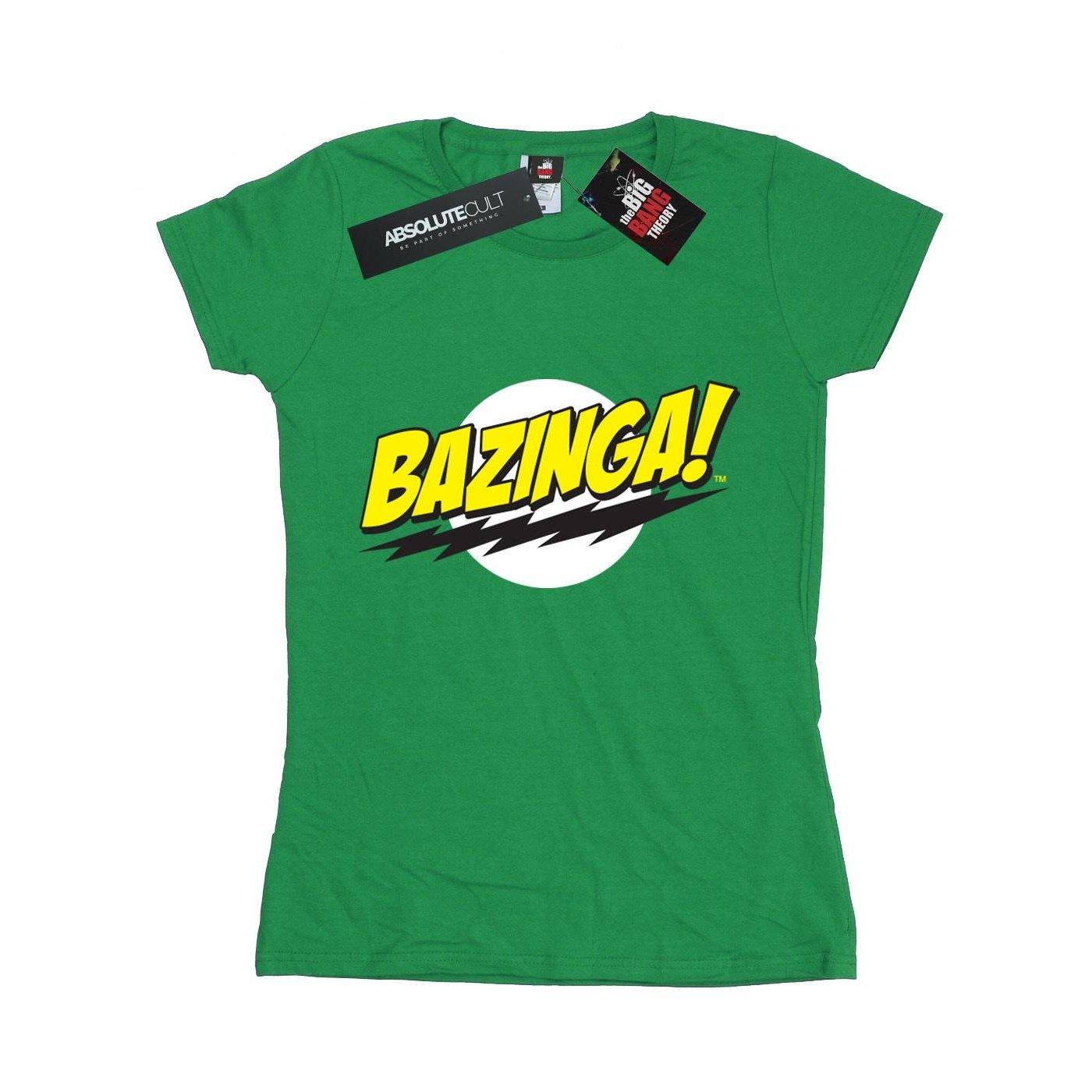 Bazinga Tshirt Damen Grün XL von The Big Bang Theory