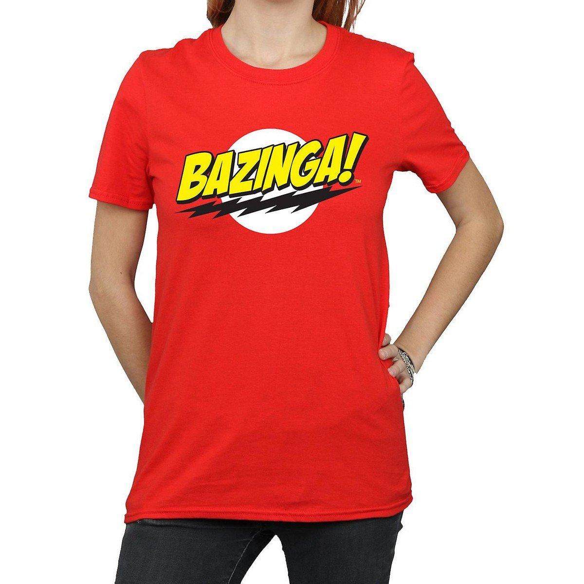 Bazinga Tshirt Damen Rot Bunt XL von The Big Bang Theory