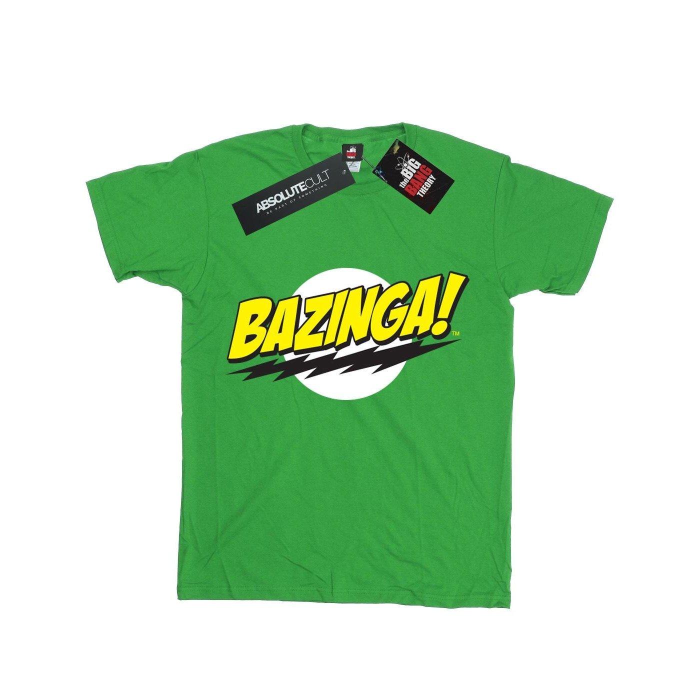 Bazinga Tshirt Mädchen Grün 128 von The Big Bang Theory