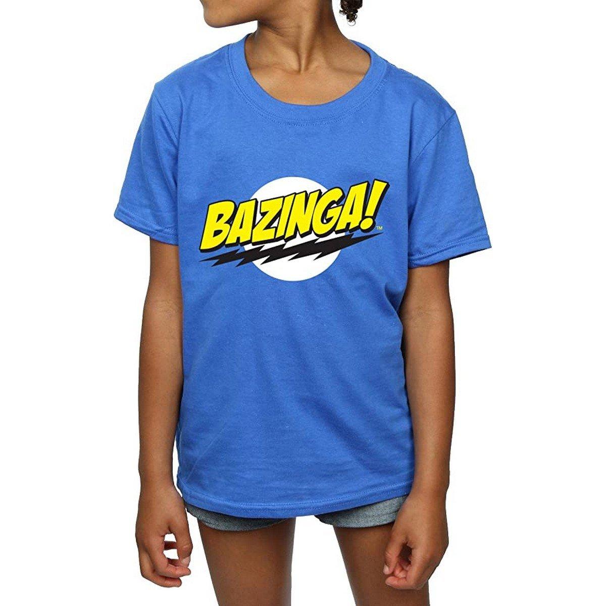 Bazinga Tshirt Mädchen Königsblau 140/146 von The Big Bang Theory