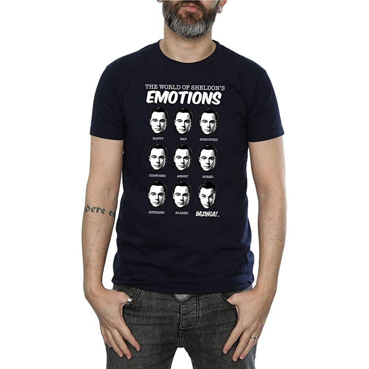 Emotions Tshirt Herren Marine L von The Big Bang Theory