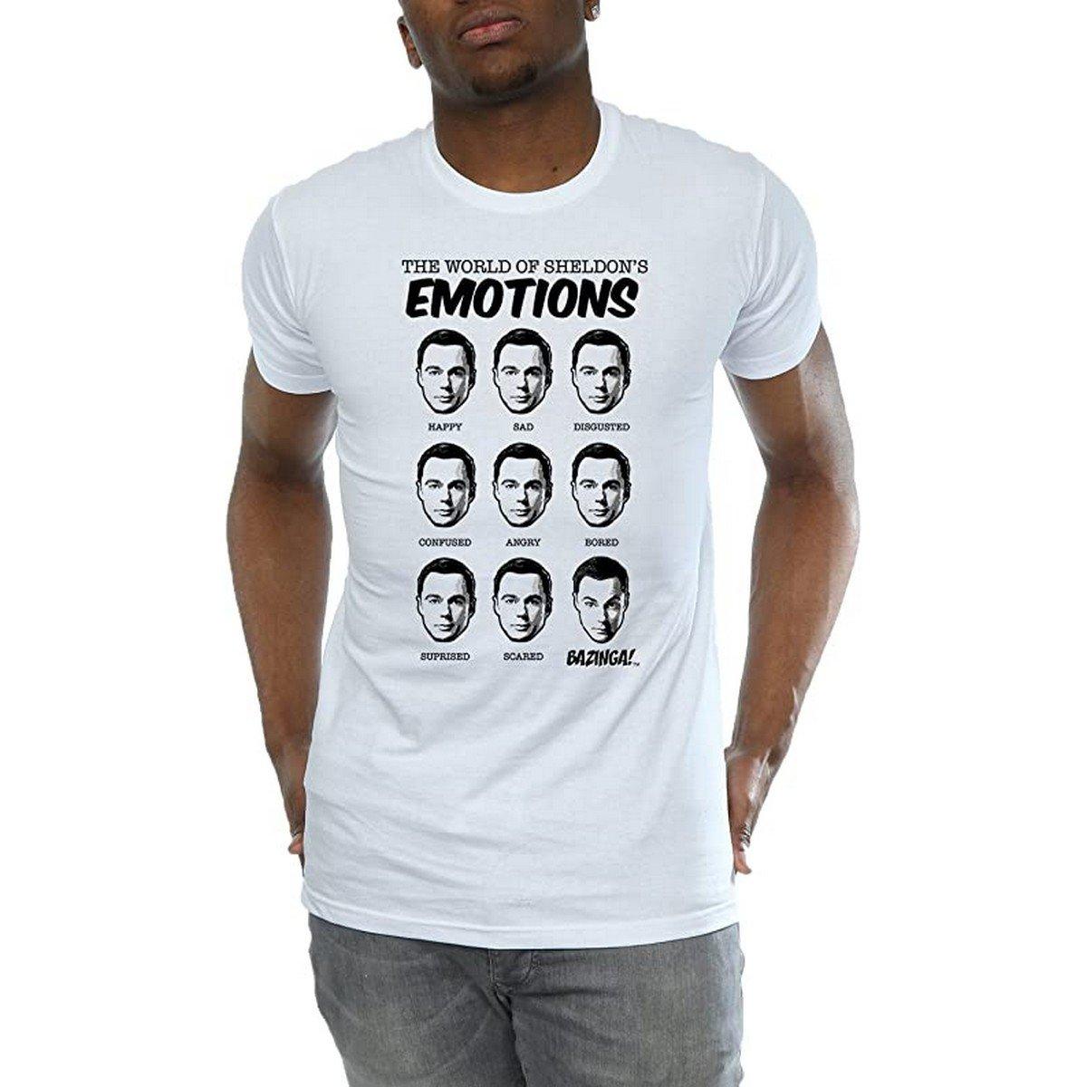 Emotions Tshirt Herren Weiss L von The Big Bang Theory