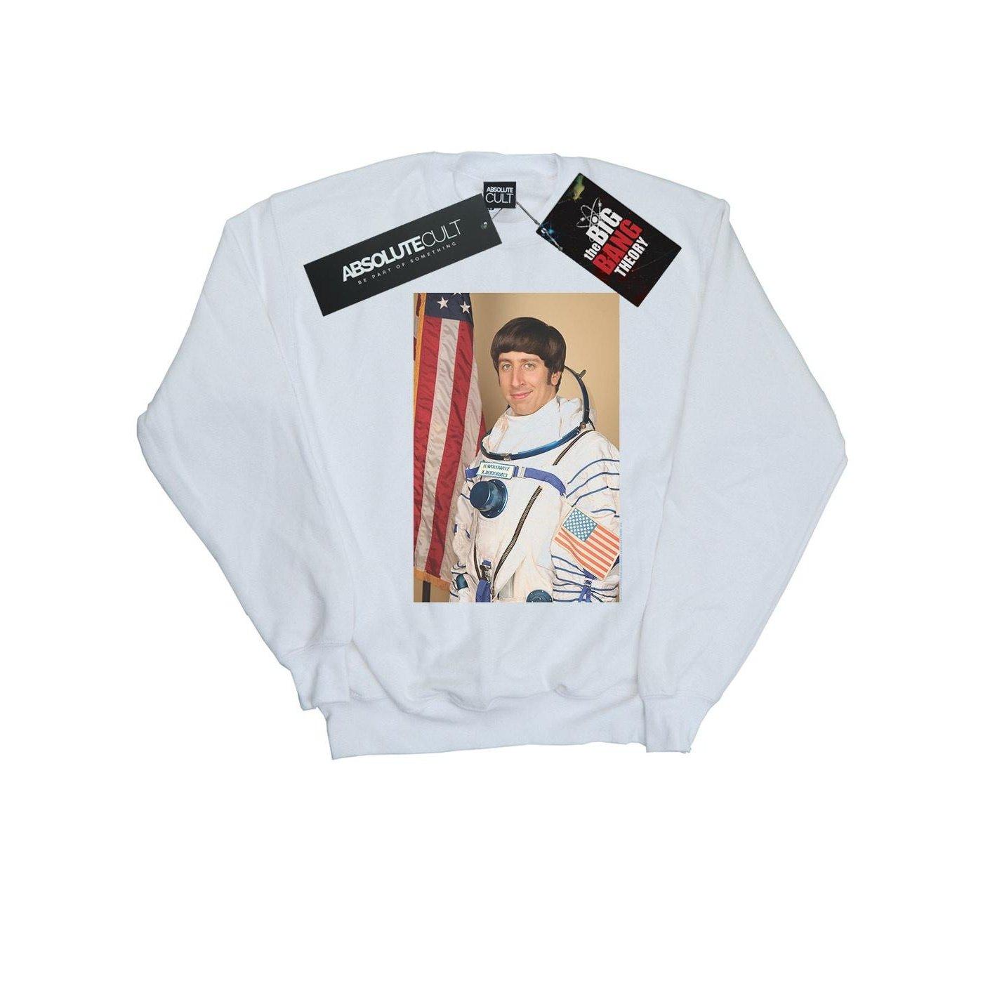 Howard Wolowitz Rocket Man Sweatshirt Herren Weiss S von The Big Bang Theory