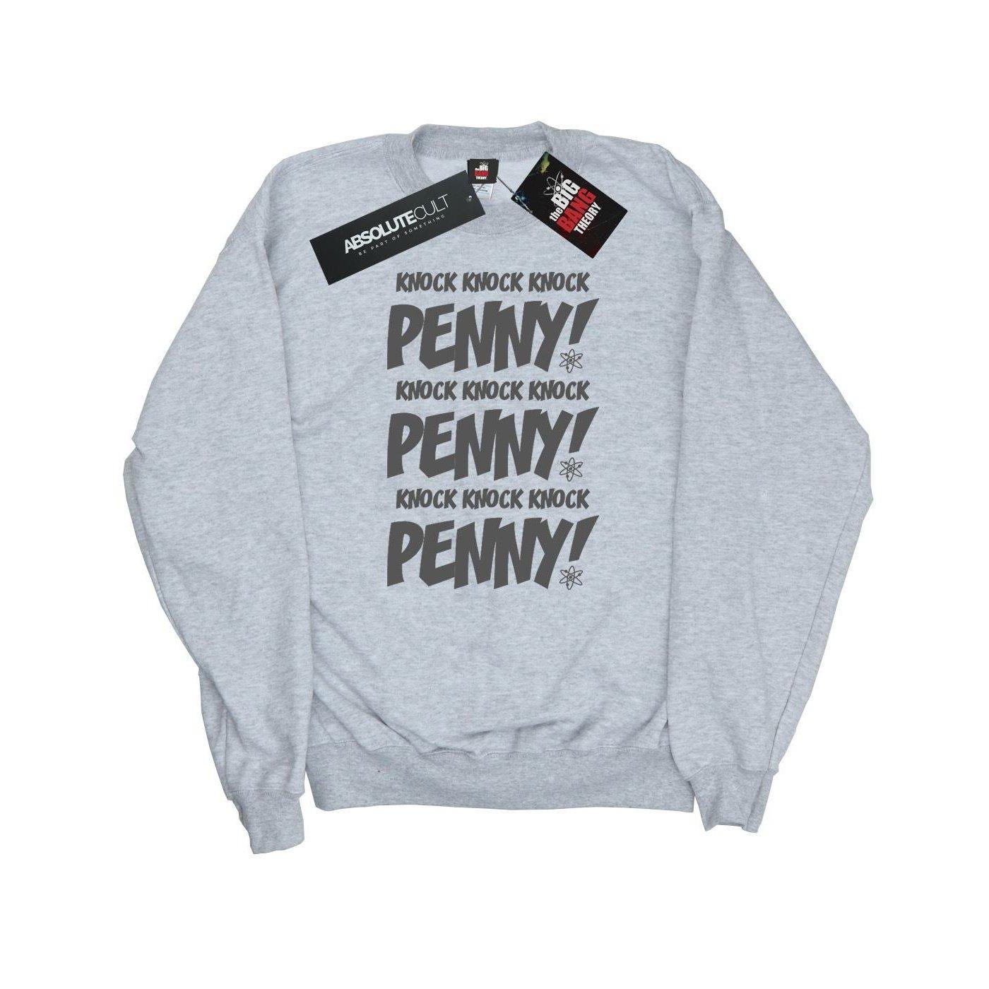 Knock Knock Penny Sweatshirt Damen Grau XL von The Big Bang Theory