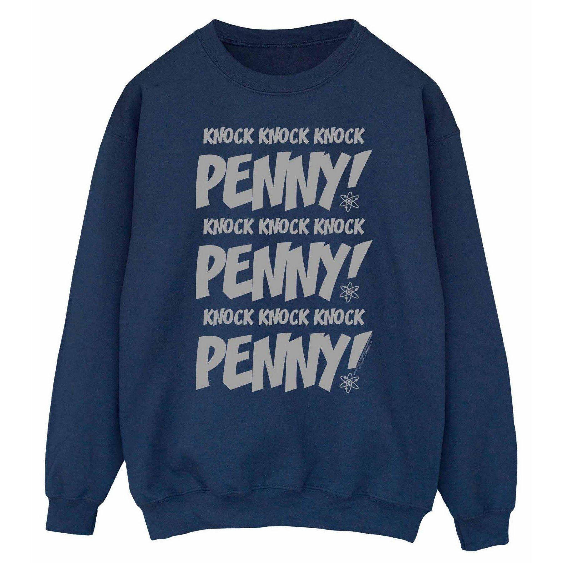 Knock Knock Penny Sweatshirt Damen Marine XL von The Big Bang Theory