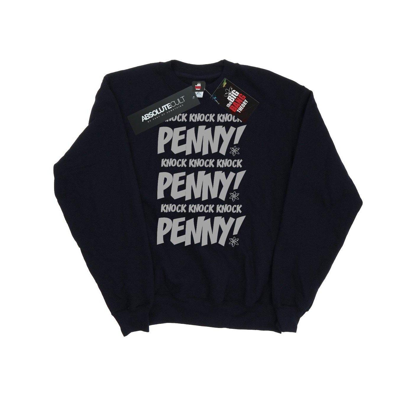 Knock Knock Penny Sweatshirt Damen Schwarz L von The Big Bang Theory