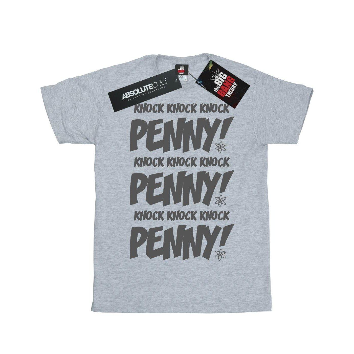 Knock Knock Penny Tshirt Damen Grau M von The Big Bang Theory