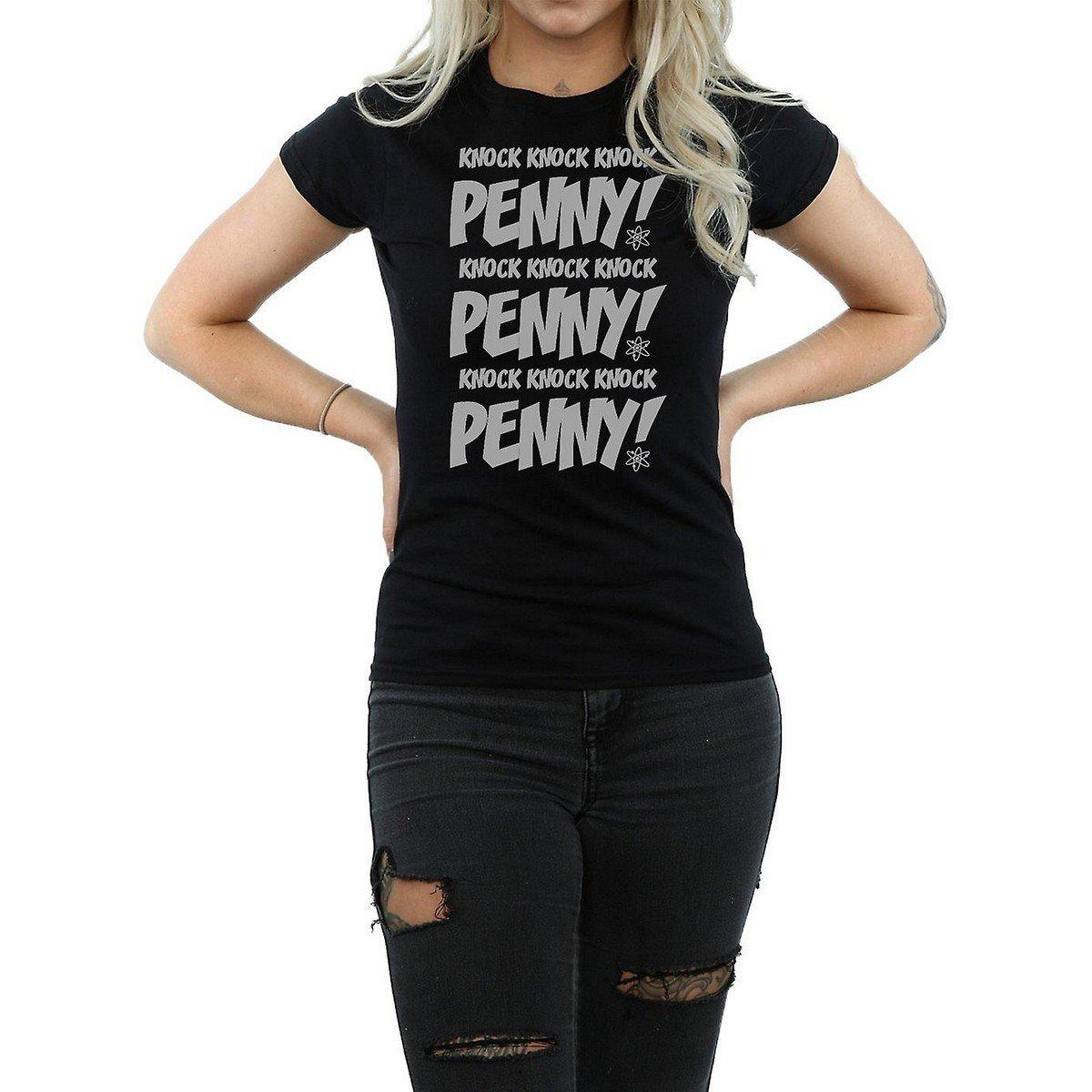Knock Knock Penny Tshirt Damen Schwarz XL von The Big Bang Theory