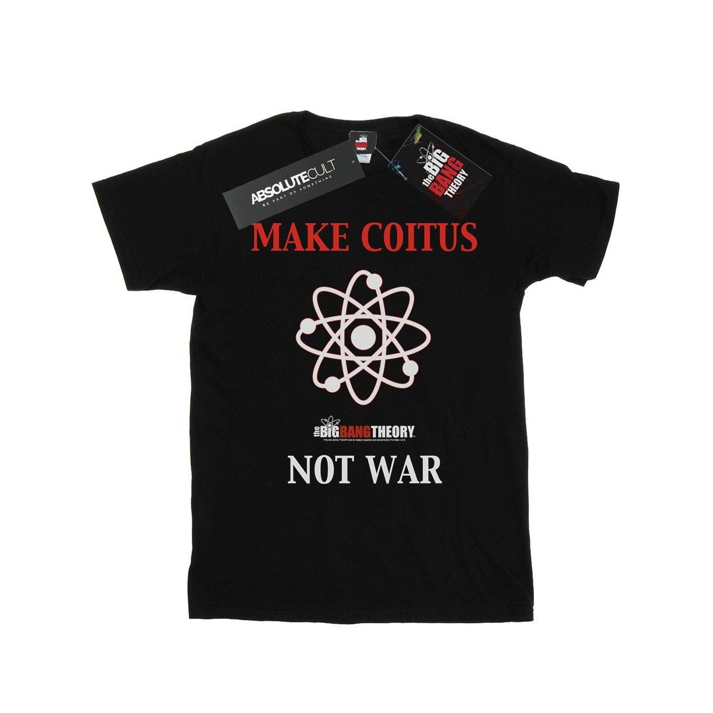 Make Coitus Not War Tshirt Damen Schwarz 3XL von The Big Bang Theory
