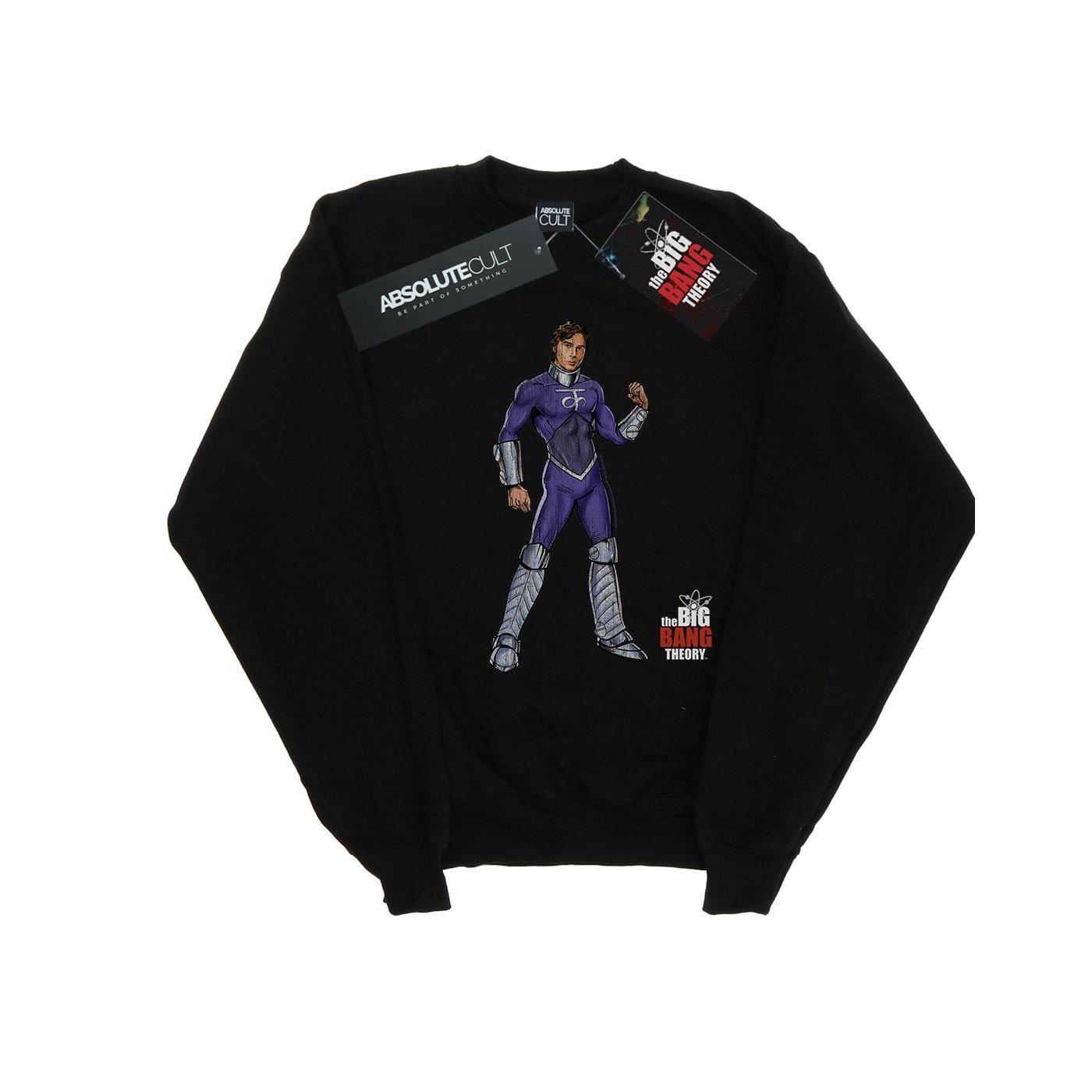 Raj Superhero Sweatshirt Herren Schwarz M