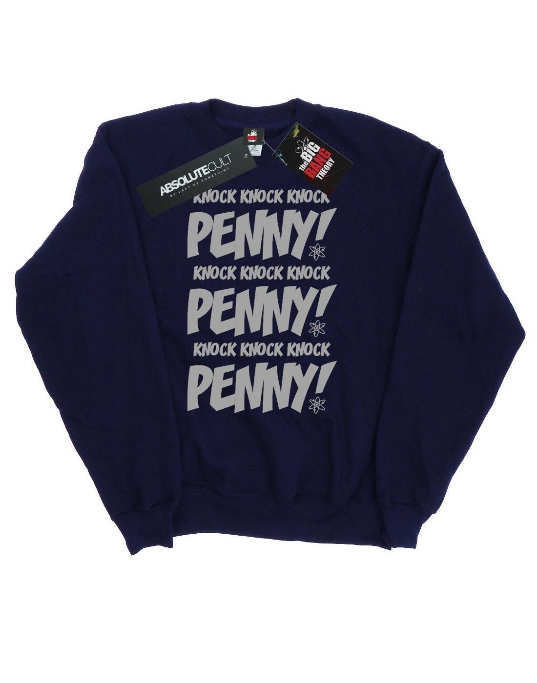 Sheldon Knock Knock Penny Sweatshirt Herren Marine M von The Big Bang Theory