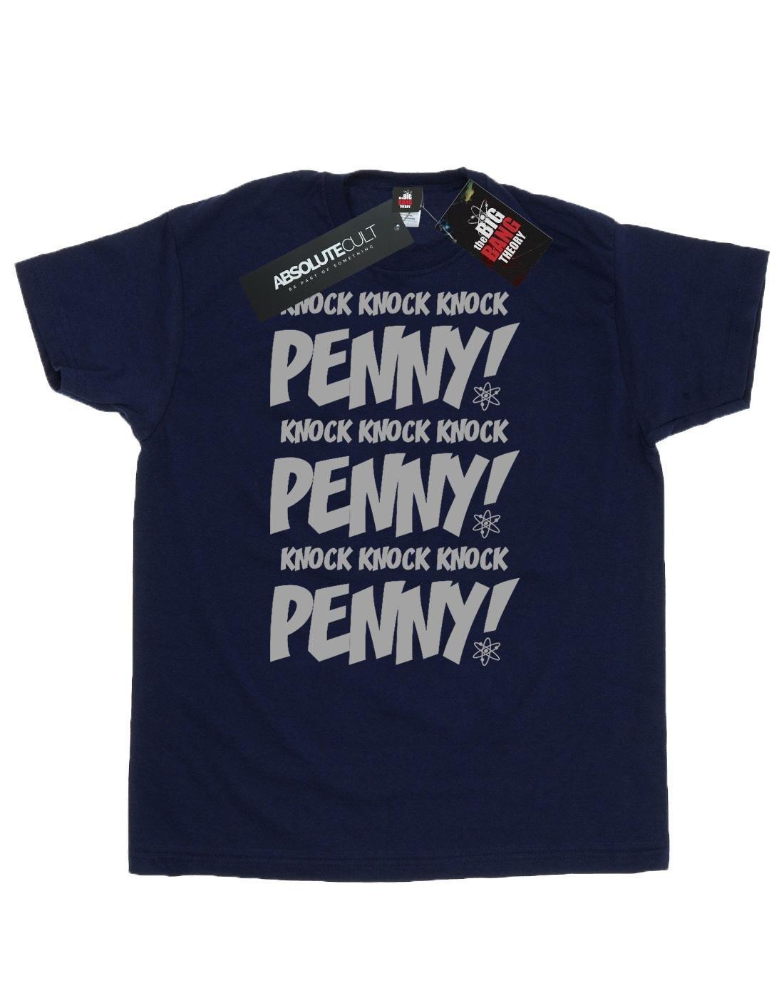 Sheldon Knock Knock Penny Tshirt Herren Marine 3XL von The Big Bang Theory