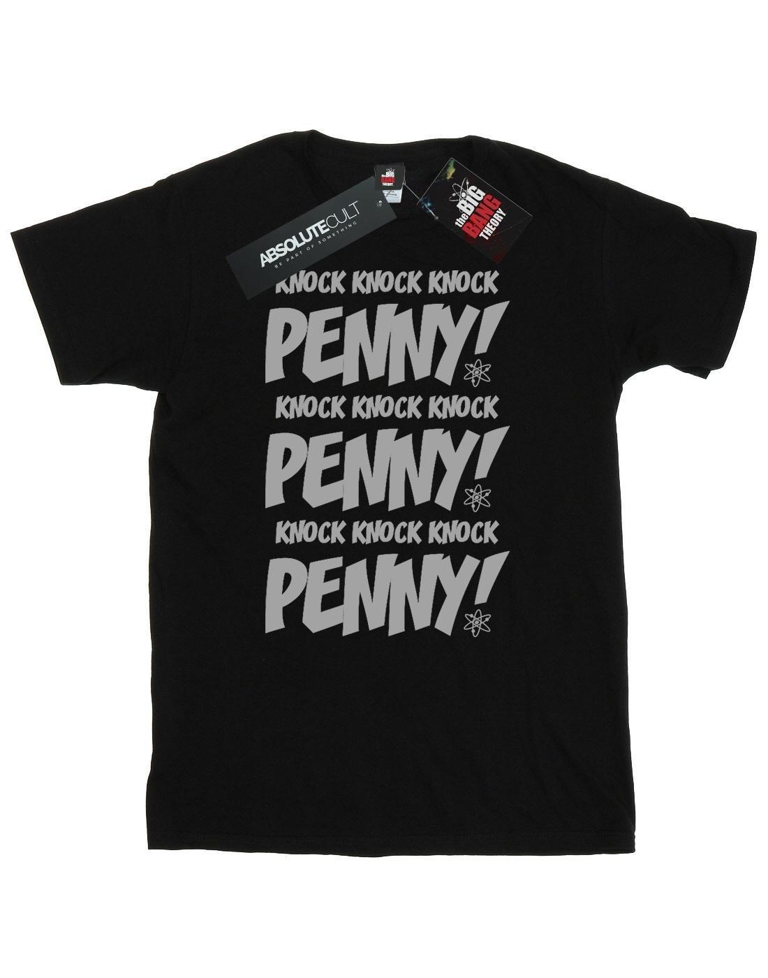 Sheldon Knock Knock Penny Tshirt Herren Schwarz S von The Big Bang Theory