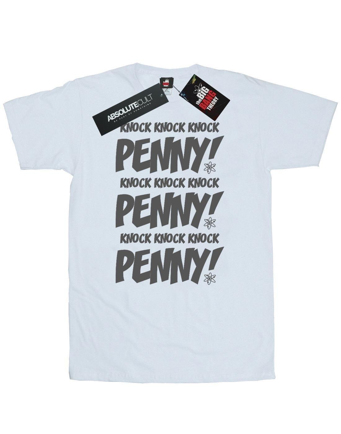 Sheldon Knock Knock Penny Tshirt Herren Weiss M von The Big Bang Theory