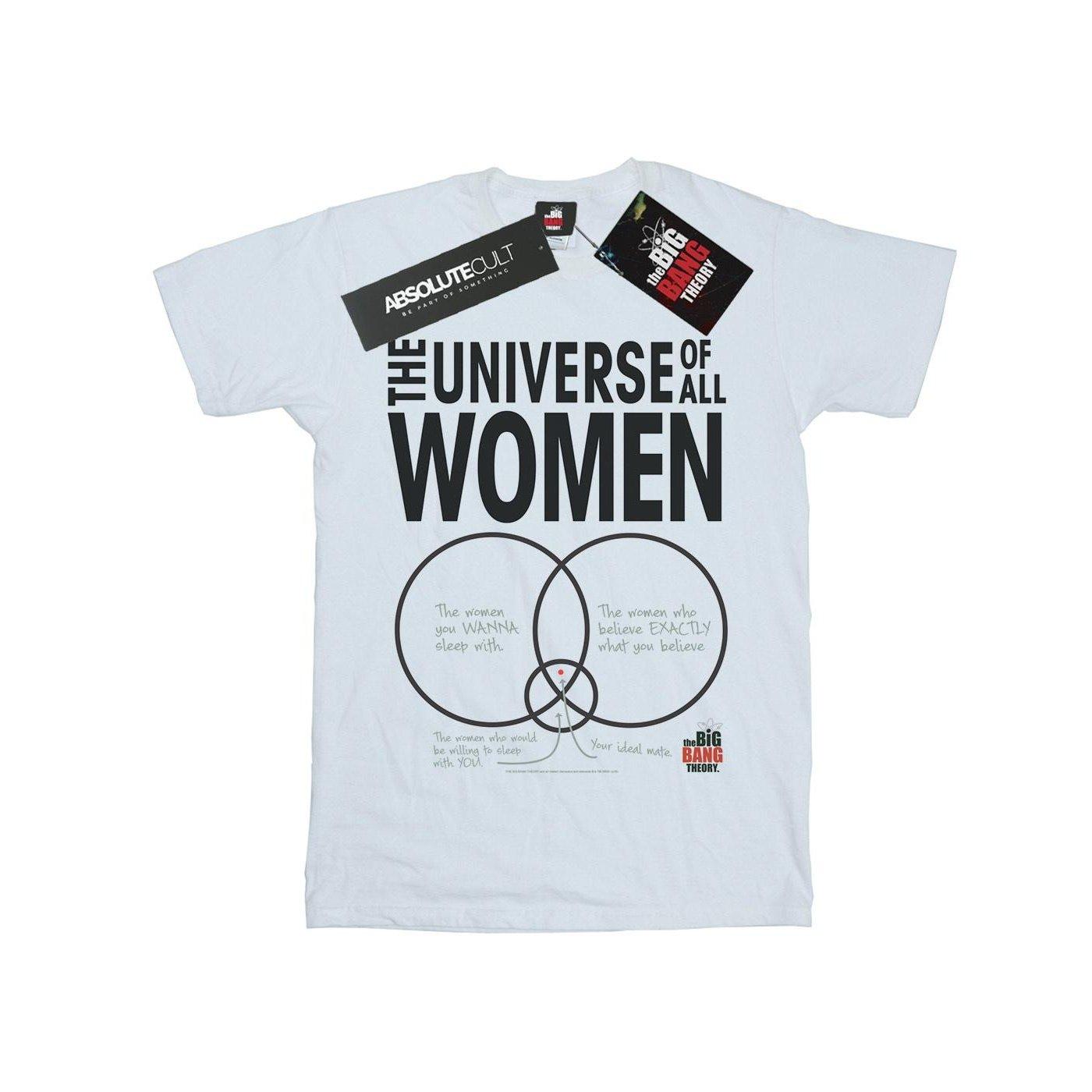 The Universe Of All Women Tshirt Herren Weiss L von The Big Bang Theory