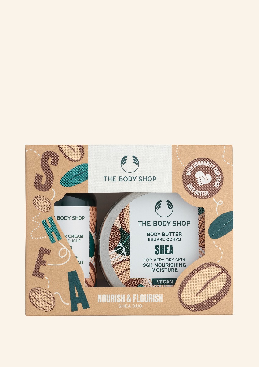 Nourish & Flourish Shea Duo Geschenkset von The Body Shop
