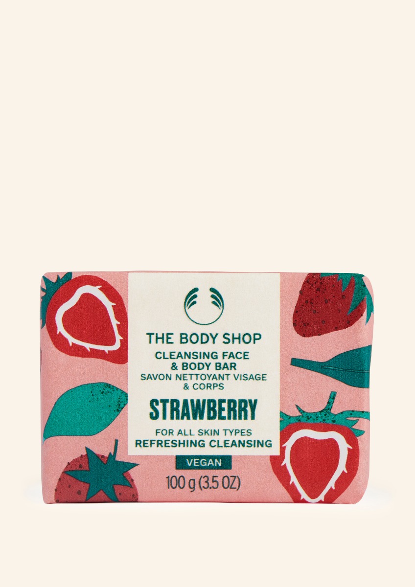 Strawberry Cleansing Face & Body Seife von The Body Shop
