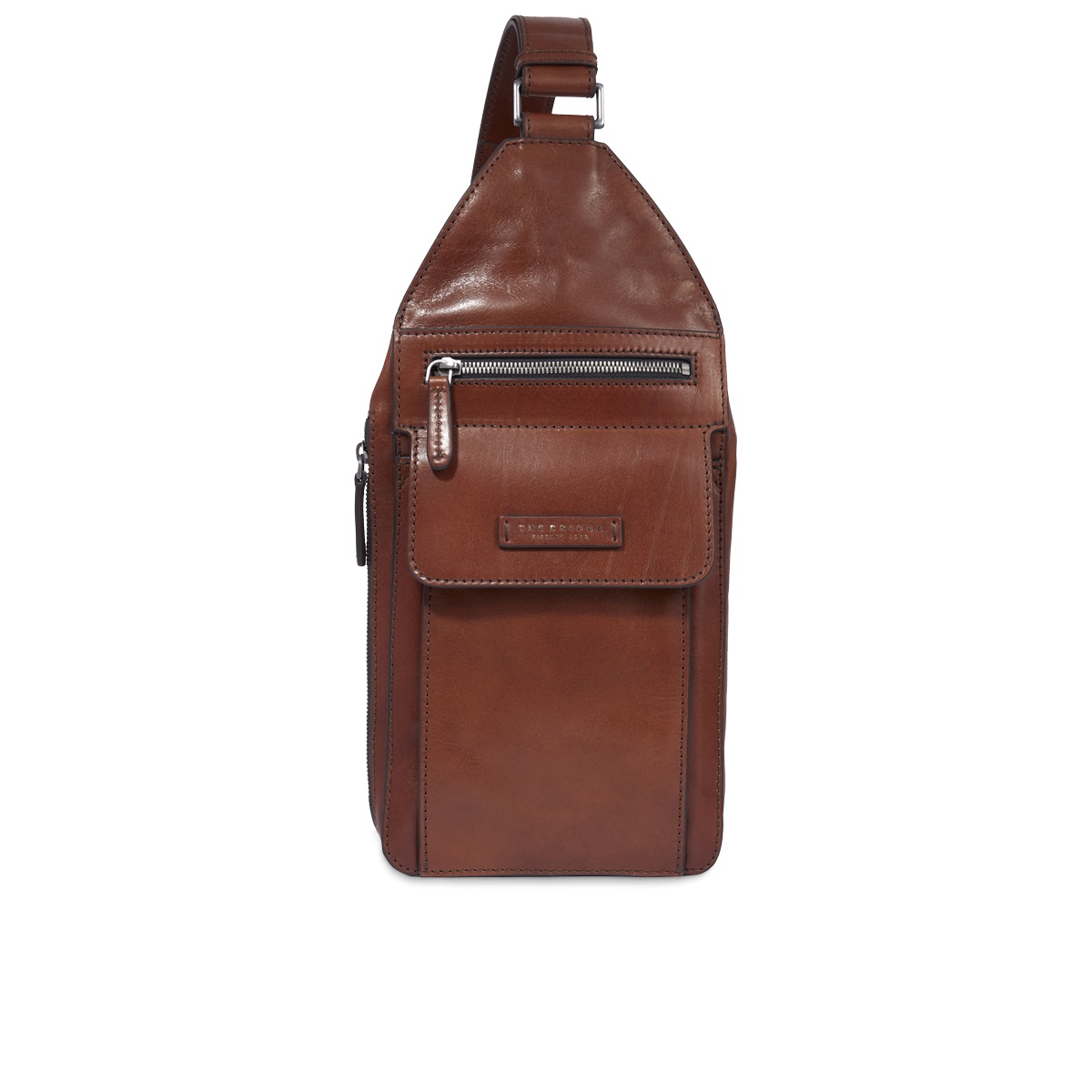 Alberto - Crossovertasche Leder, Braun von The Bridge