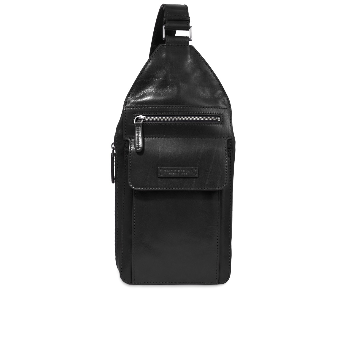 Alberto - Crossovertasche Leder, Schwarz von The Bridge