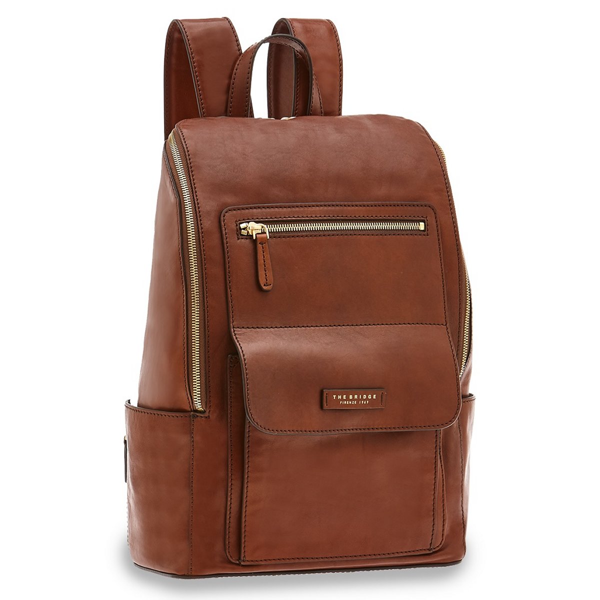 Alberto Leder Rucksack Braun von The Bridge