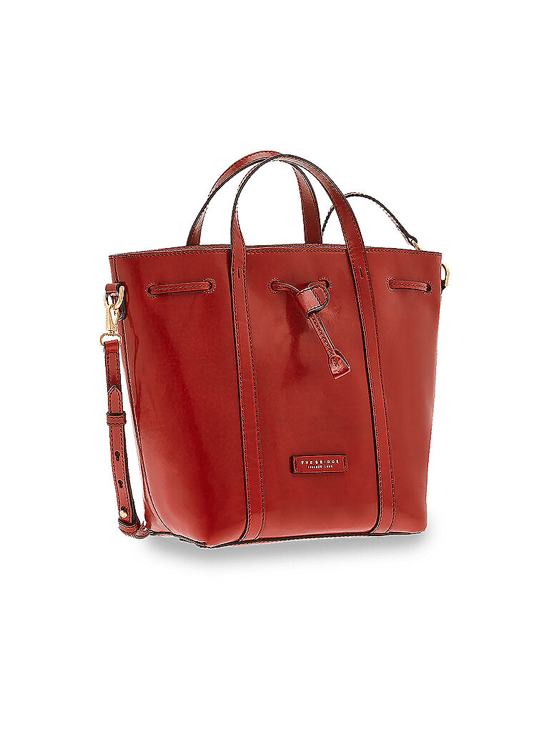 THE BRIDGE Ledertasche - Bucket Bag Vittoria  rot von The Bridge