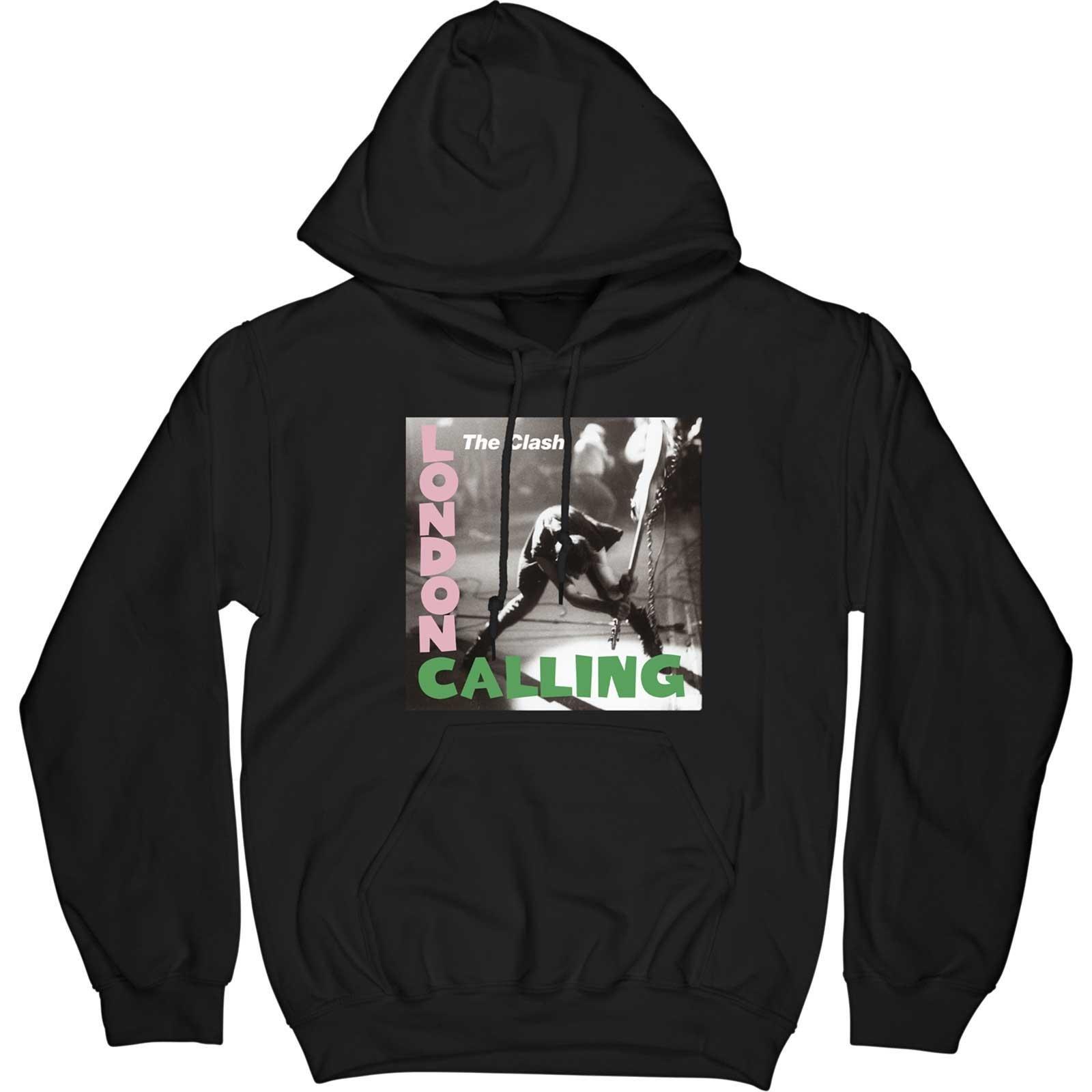 London Calling Hoodie Zum Überziehen Damen Schwarz L von The Clash