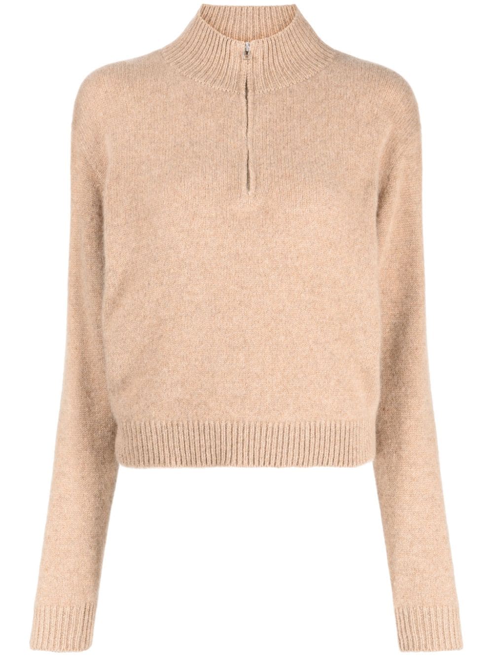 The Elder Statesman funnel-neck zip-up sweatshirt - Brown von The Elder Statesman