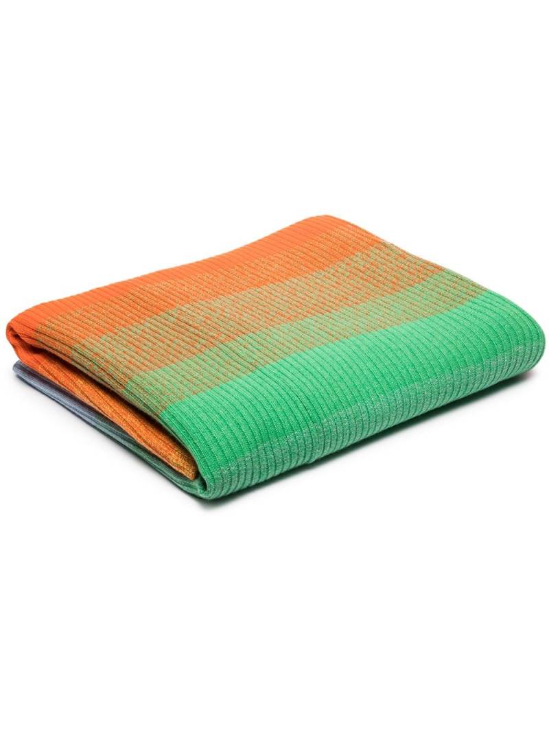 The Elder Statesman striped cashmere blanket - Pink von The Elder Statesman