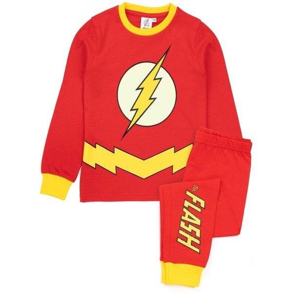 Schlafanzug, Leuchtet Im Dunkeln Mädchen Rot Bunt 122 von The Flash