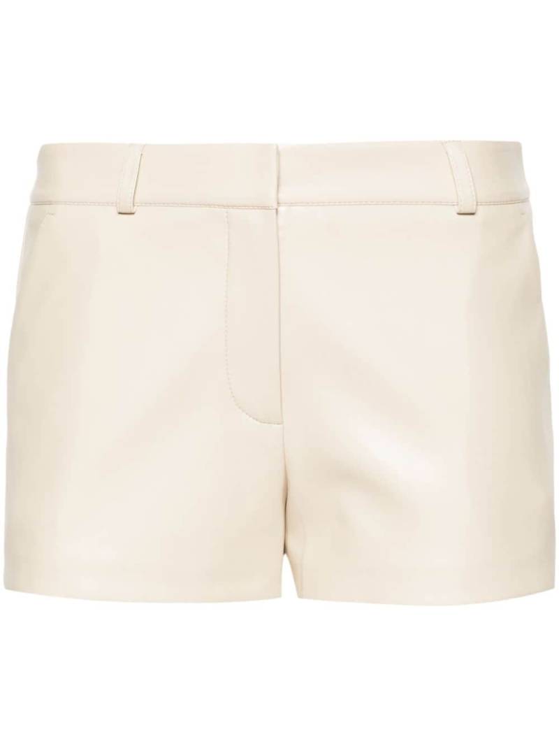 The Frankie Shop Kate faux-leather shorts - Neutrals von The Frankie Shop