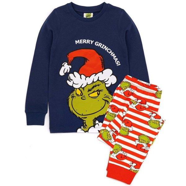 Schlafanzug Weihnachtliches Design Mädchen Nachtblau 104 von The Grinch